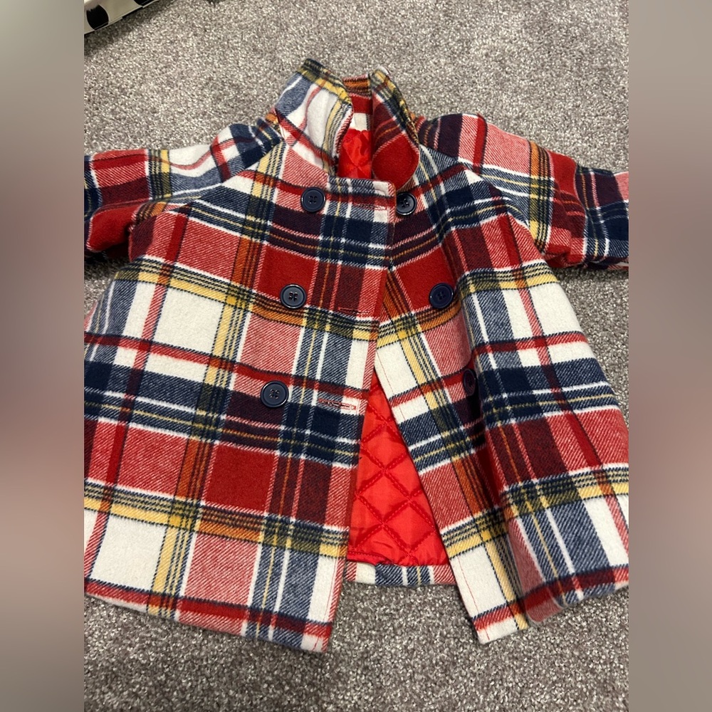 Adorable plaid jacket 12 months